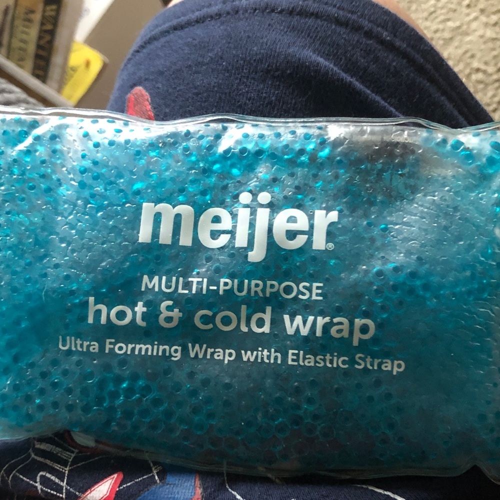 Meijer Teal Multi-Purpose Hot & Cold Wrap with Elastic Strap